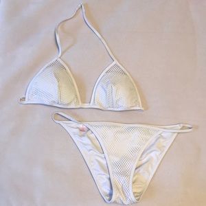 Fishnet Bikini Set